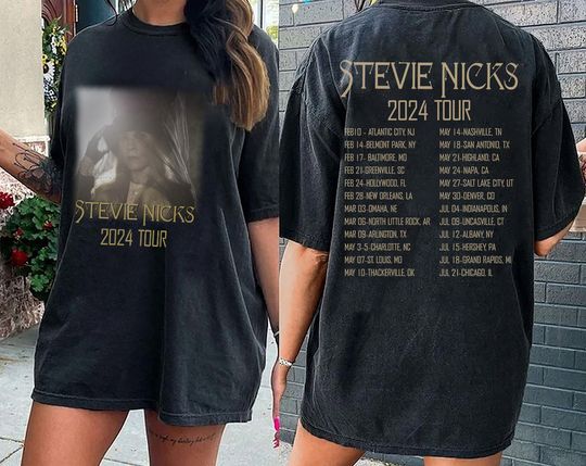 Vintage Stevie Nicks 2024 Live In Concert Shirt, Stevie Nicks 2024 Tour Shirt