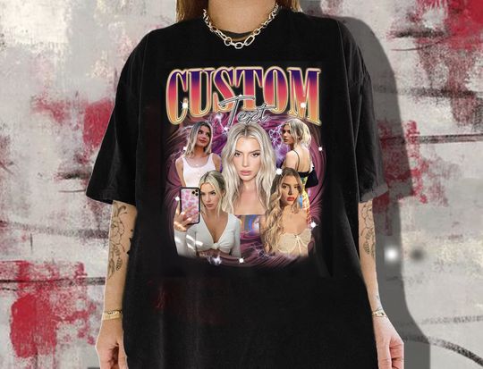 Custom Girlfriend T-Shirt, Custom 90s Bootleg Rap Comfort Color