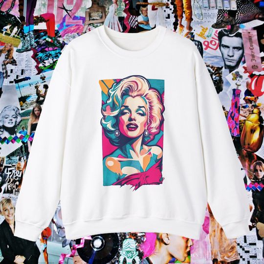 Marilyn Monroe Inspired Sweatshirt, Vintage style sweatshirt