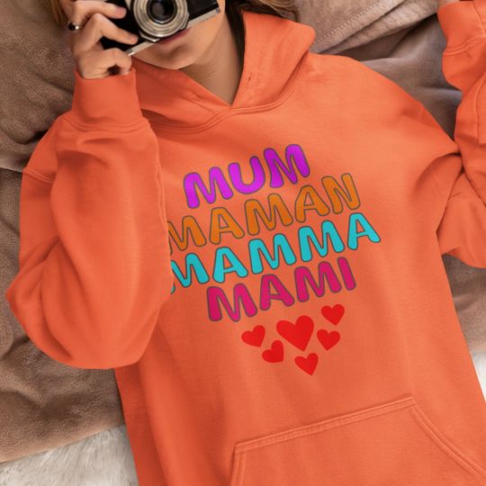 Multi Language Mother, Mother's Day Hoodie