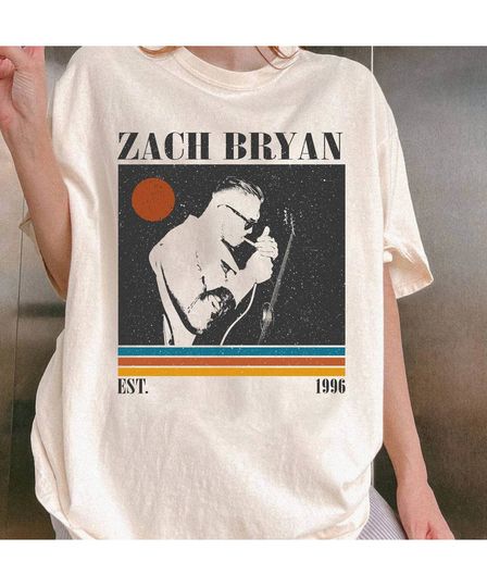Retro Zach Bryan Singer Music Tour 2024 Shirt