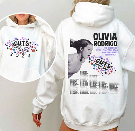 Olivia Rodrigo Guts Tour 2024 Shirt, The Guts World Tour 2024 Shirt, Olivia Rodrigo T-Shirt, Olivia Rodrigo Sweater, Guts Tour 2024 Shirt