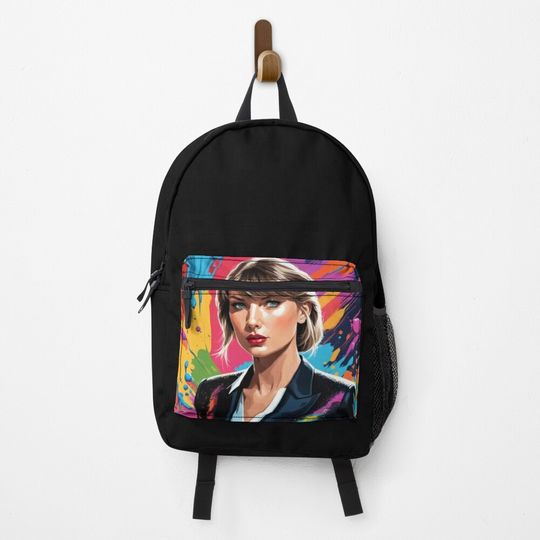 Taylors Dwift in black suit Backpack