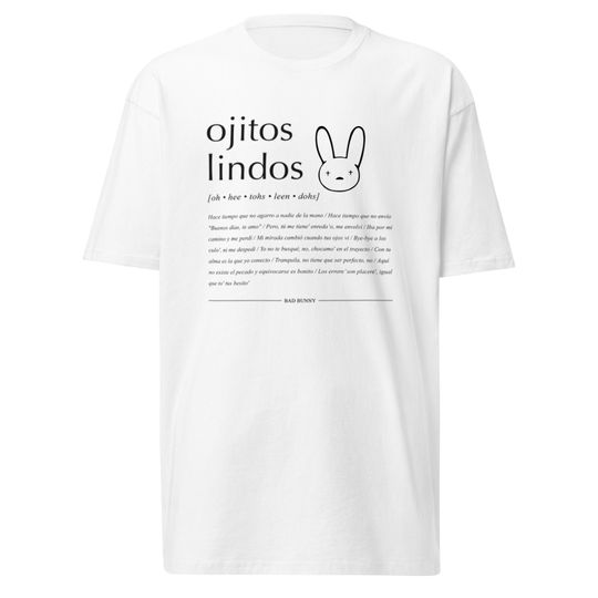 Bad Bunny T-Shirt,  Bad Bunny The Most Wanted 2024 Ojitos Lindos Bunny Shirt