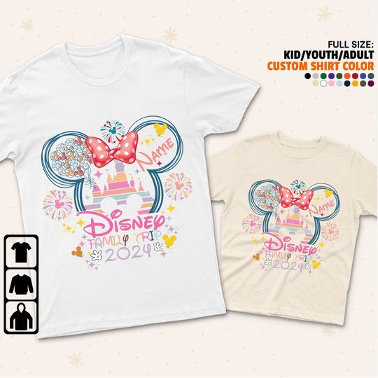 Personalized Disney Family Girl Disney Shirt, Disney Family Matching Shirt