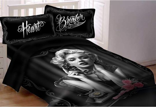 Comforter Set Queen - Heartbreaker - Marilyn Monroe Bedding Set