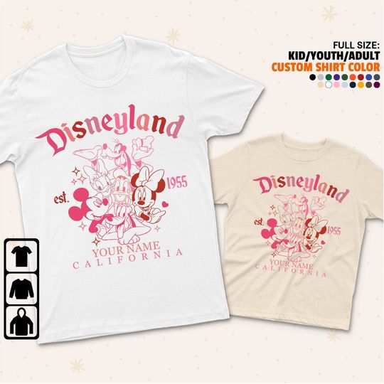 Personalized Disneyland California Est. 1955 Disney Shirt, Disney Family Matching Shirt