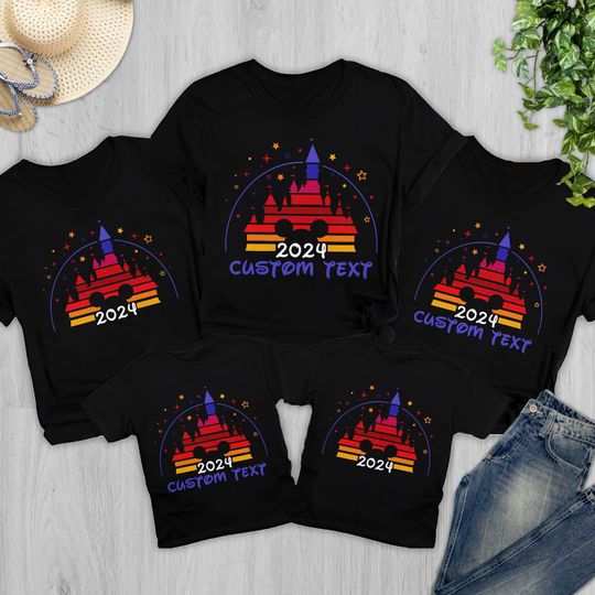 Custom Magic Castle 2024 Family Vacation Shirt, Family Trip 2024 Shirt