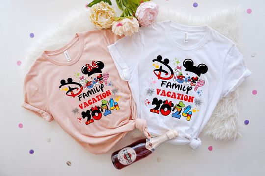 Disneyland Family Trip 2024 T-shirt, Mickey and Friends Shirt
