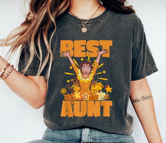 Pepa Best Aunt Floral Shirt, Encanto T-shirt