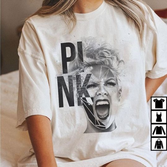 P!nk Pink Singer Summer Carnival Tour T-Shirt, Trustfall Album T-Shirt