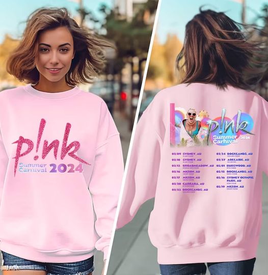P!nk Singer Summer Carnival 2024 Tour Shirt, Pink Fan Lovers Shirt