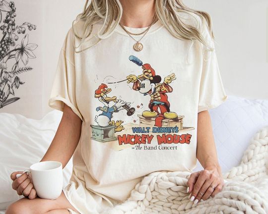 Vintage Mickey Mouse Band Concert Shirt