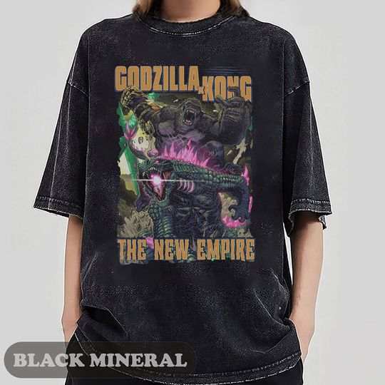 Vintage god zilla X Kong The New Empire 2024 Shirt
