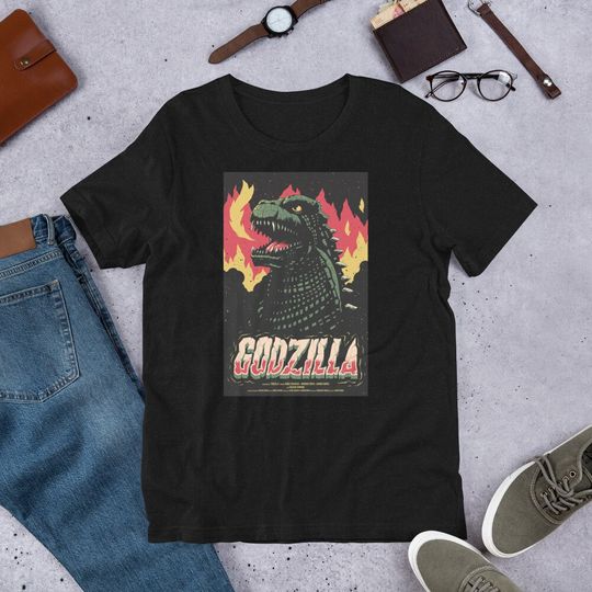King Of Monster god zilla Vintage - Retro Movie Poster Shirt