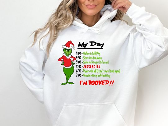 The funny character's Christmas Schedule Hoodie