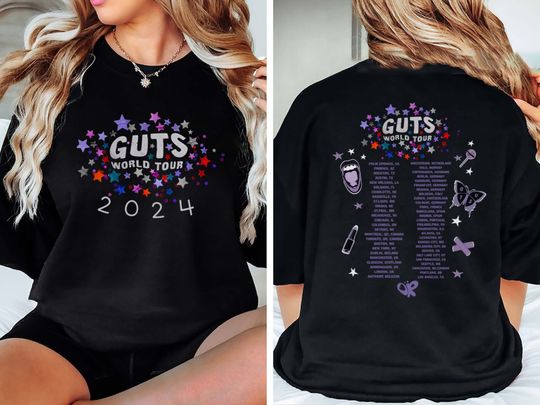 Olivia Guts Tour Two Sides Shirt Guts Tour 2024