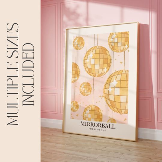 Mirrorball Poster | Printable Wall Art