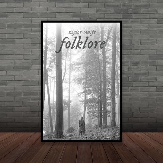 Taylor Folklore Album Poster, Wall Art, Room Decor