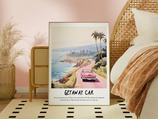 Getaway Car, Reputation Album, Taylor Poster