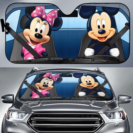 Mickey And Minnie Auto Sun Shades,Car Accessories,Car Sunshade
