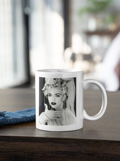 Vintage Madonna Photo Ceramic Mug