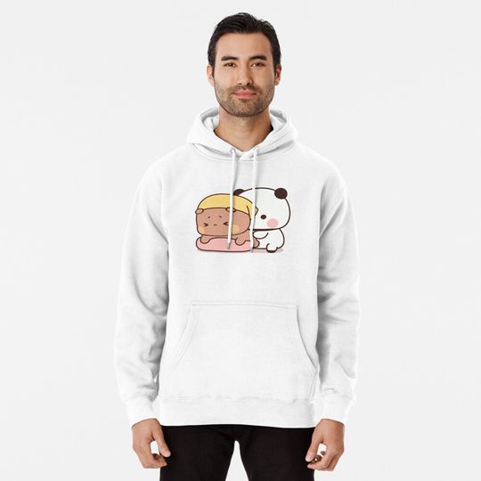 Cute Dudu Is Having Massage By Bubu Pullover Hoodie, Gifts for Couples