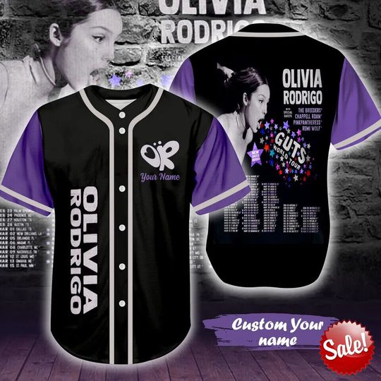 Olivia Rodrigo Guts Tour 2024 Baseball Jersey
