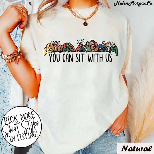 You Can Sit With Us Shirt, Jesus Easter T-Shirt, Faith Shirt