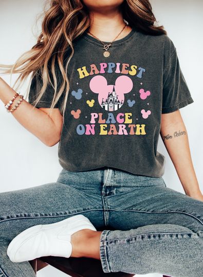 Disney Happiest Place On Earth Shirt, Disney Shirt, Family Trip Shirt