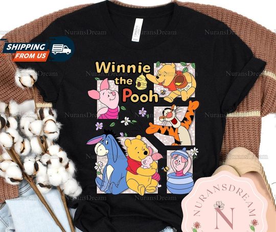 Winnie The Pooh T-Shirt, Disney Pooh T-Shirt, Pooh And Friends