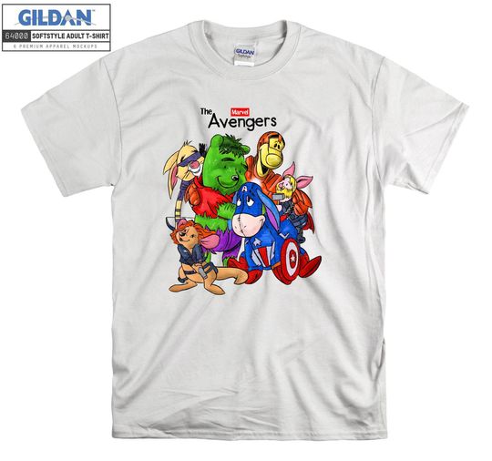Winnie the Pooh Avengers Disney T-shirt Hoodie Kids Child Tote Bag
