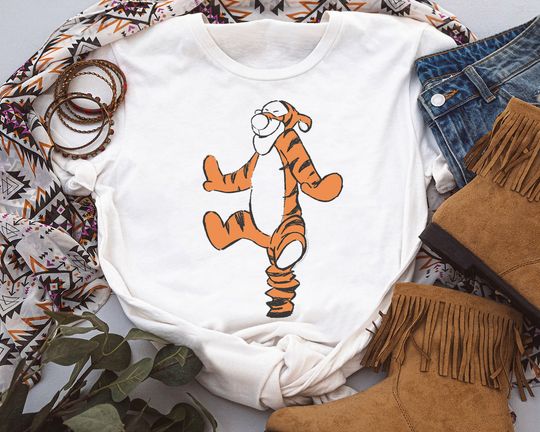 Disney Winnie The Pooh Tigger Simple Sketch Shirt