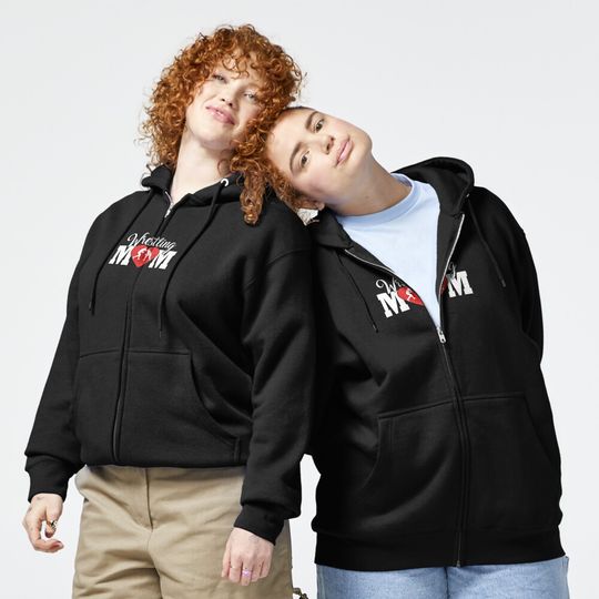 Wrestling mom - Mother's day Zipped Hoodie