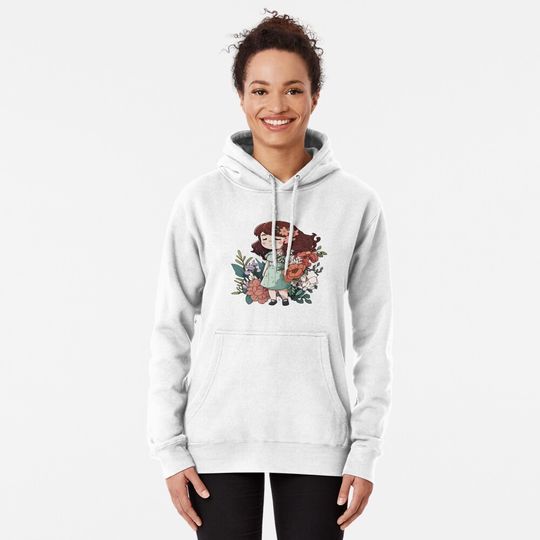 Celebrate Mother's Love with Cute Family on Mother's Day Stickers Pullover Hoodie