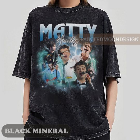 Matty Healy Vintage Graphic 90s Tshirt, Pop Rock band T Shirt