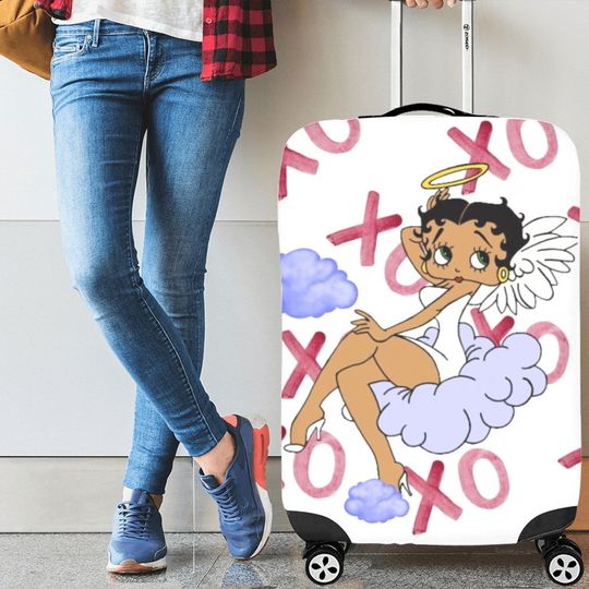 African Betty Boop Angel xoxo luggage cover, Betty Boop gifts
