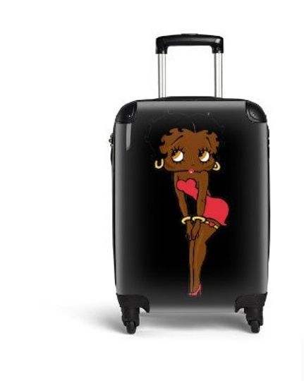 Betty Boop Afro American Luggage cover