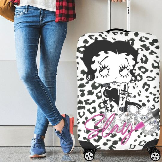 Slay Betty Boop luggage cover, Betty Boop gifts