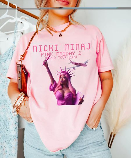 PINK FRIDAY 2 Nicki Minaj Gag City 2024 World Tour T-Shirt