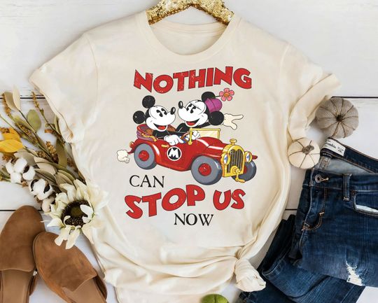 Mickey & Minnie'S Runaway Railway Shirt | Retro Nothing Can Stop Us Now T-Shirt