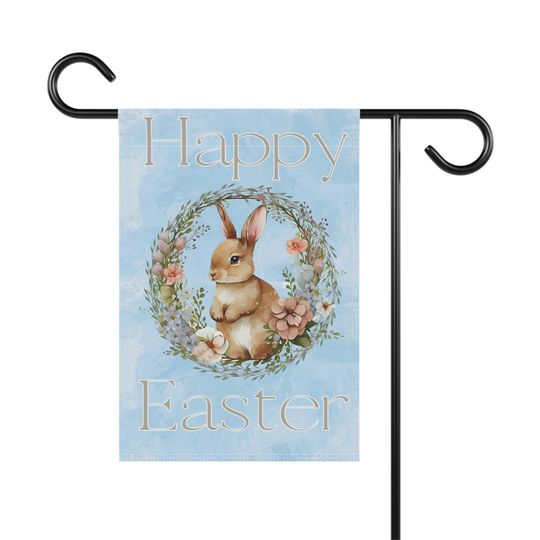 Happy Easter Bunny Garden Flag