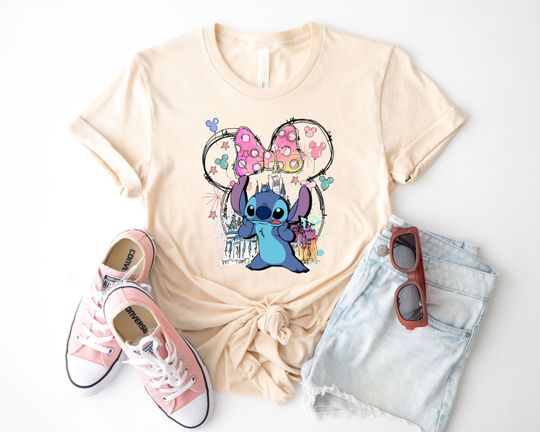 Disney Stitch Shirt, Minnie Bow Stitch Shirt, Stitch Shirt
