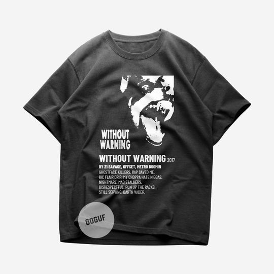 Limited 21 Savage Without Warning Album Unisex Heavy Cotton Tee