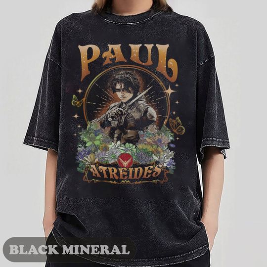Paul Atreides Timothee Chalamet Vintage Floral T-Shirt