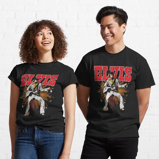 Elvis Classic T-Shirt, The King of Rock Unisex T-shirt
