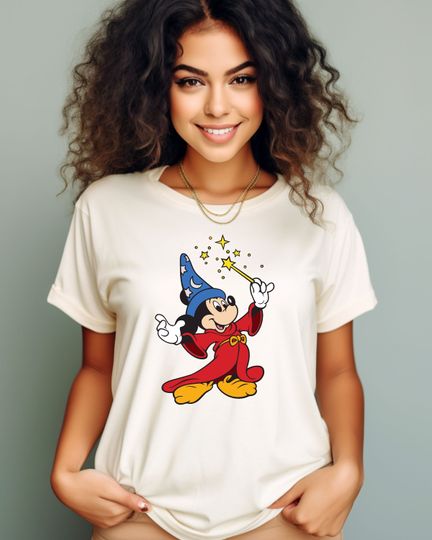 Vintages Mickey Mouse Wizard Shirt, Sorcerer Mickey
