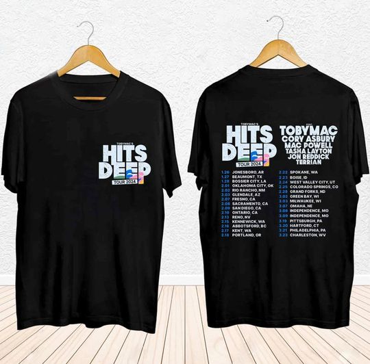 TobyMac Hits Deep Tour 2024 Shirt, Rapper TobyMac 2024 Concert Shirt