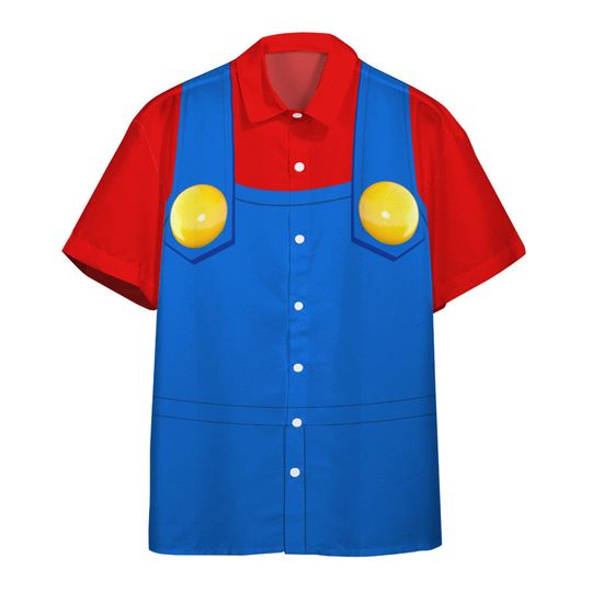 Super Mario Hawaii Shirt, Mario and Luigi Tropical Hawaiian Shirt