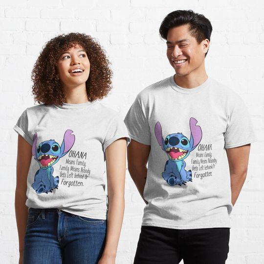 Lilo and stitch Classic T-Shirt, Disney Lilo Stitch Shirt